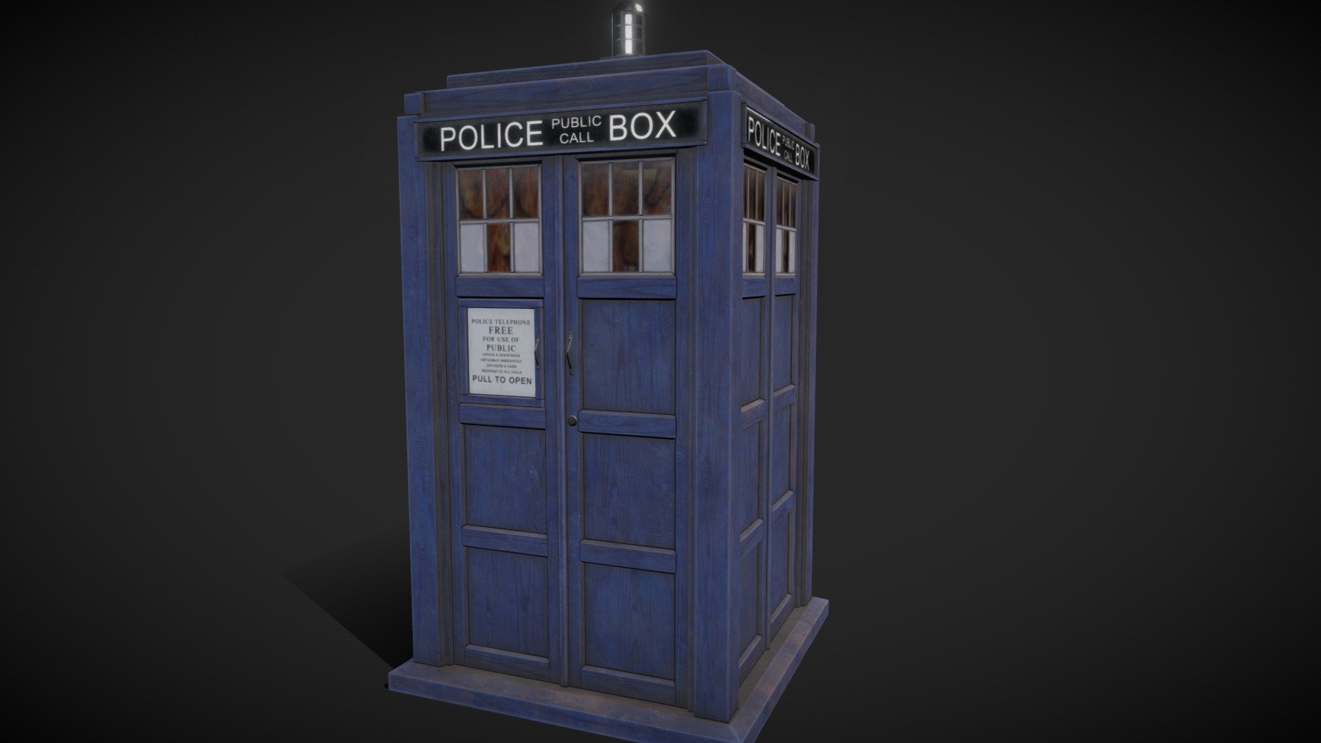 Tardis 3D model [Doctor Who] 3d model