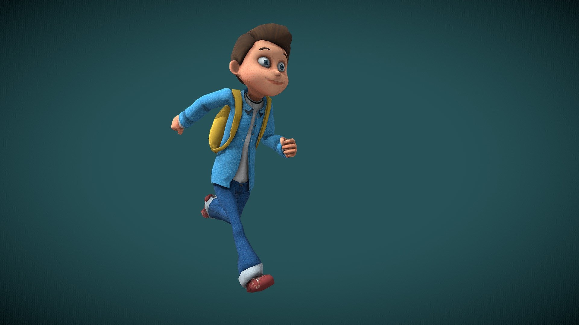 Game Character Runcycle 3d model