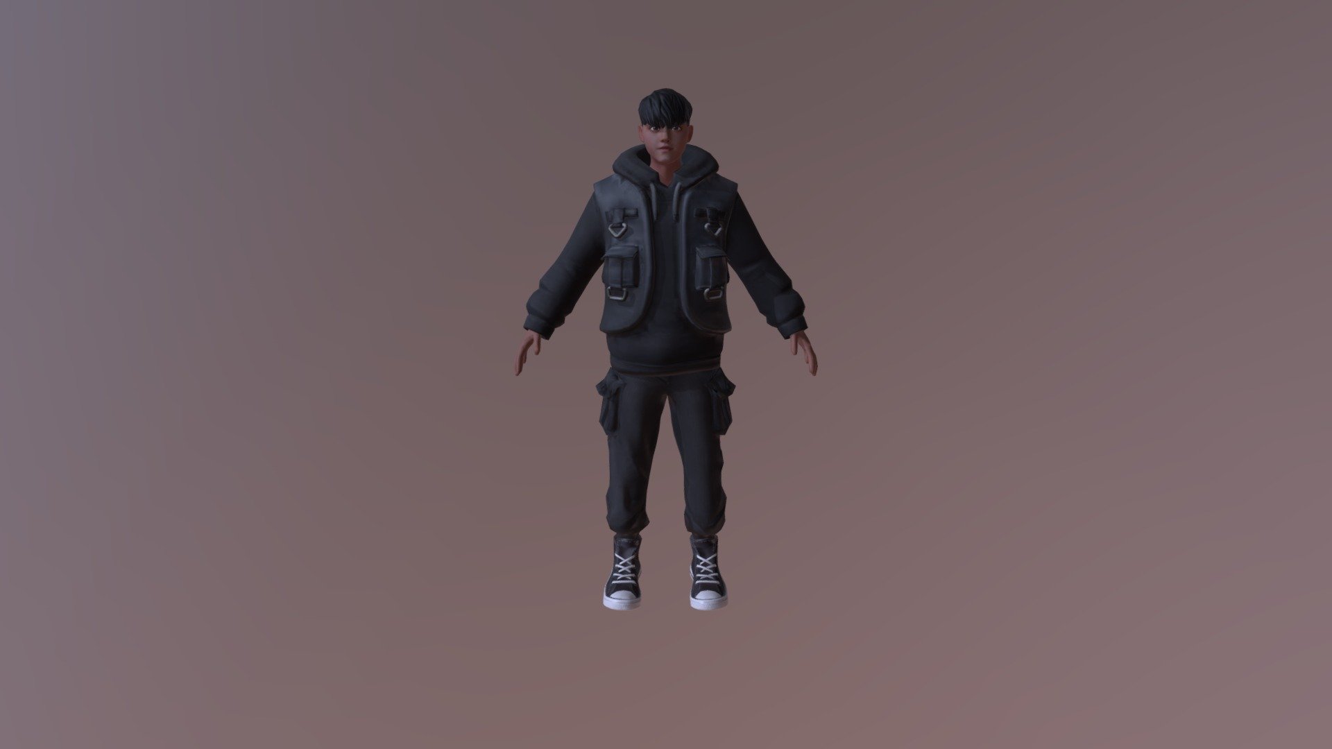 Aesthetic boy. 3d model