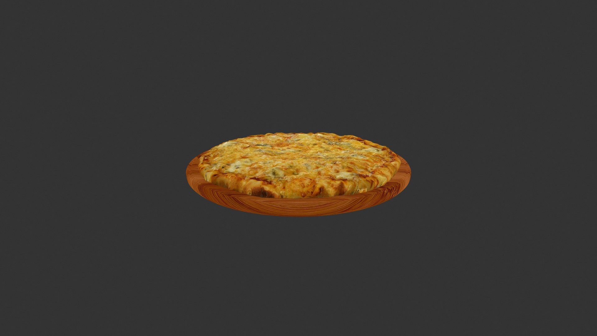 Solid_cheese_pizza 3d model