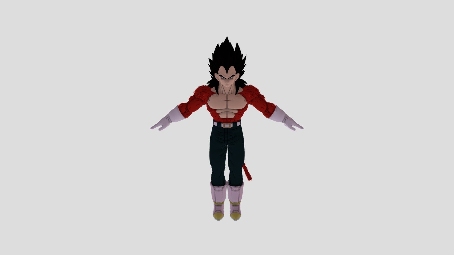 vegeta ssj4 3d model