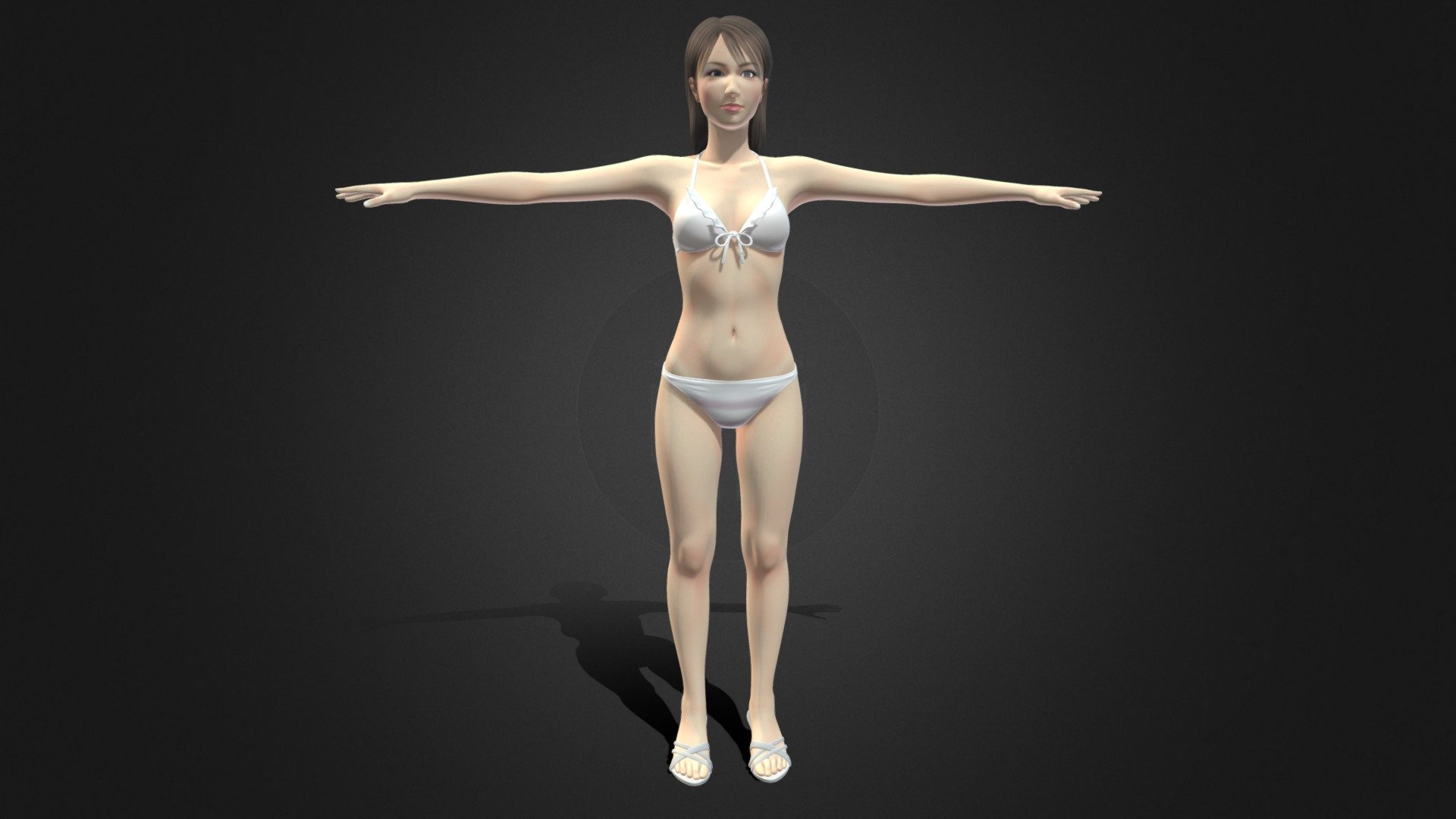 Bikini Girl 3d model