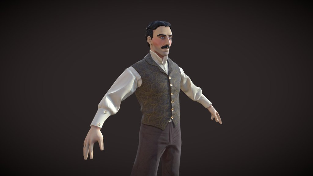 Nikola Tesla-ish 3d model