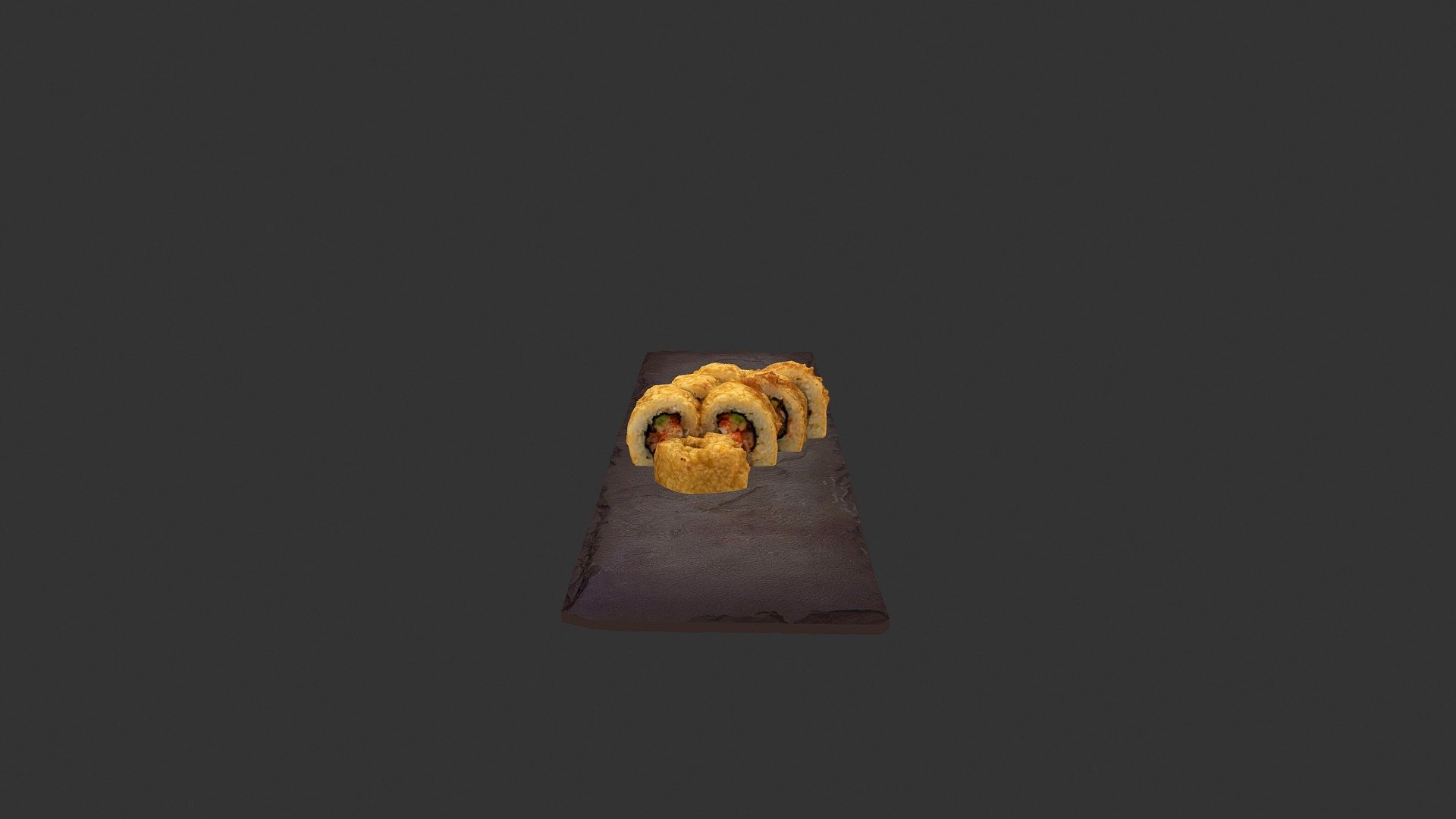 Tempura Roll With Salmon 3d model