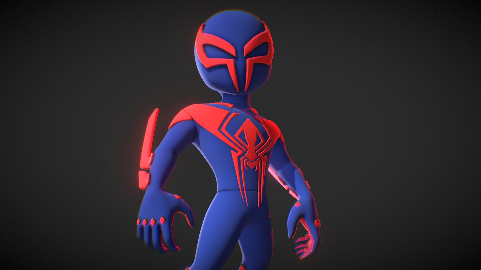 Spider-Man 2099 Miguel OHara 3d model