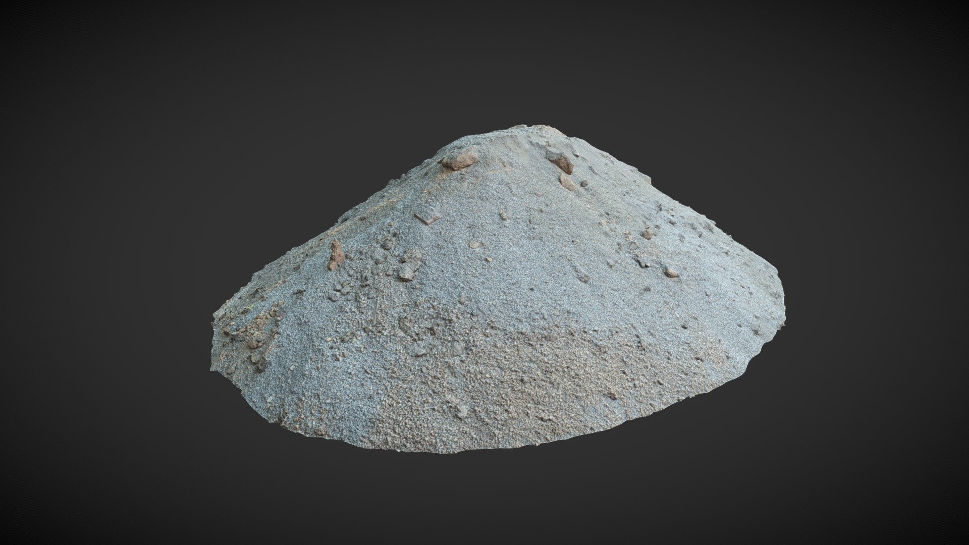 Pile of gravel 3d model