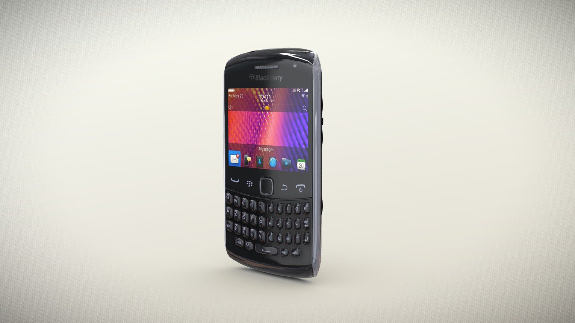 BlackBerry 9360 Black 3d model