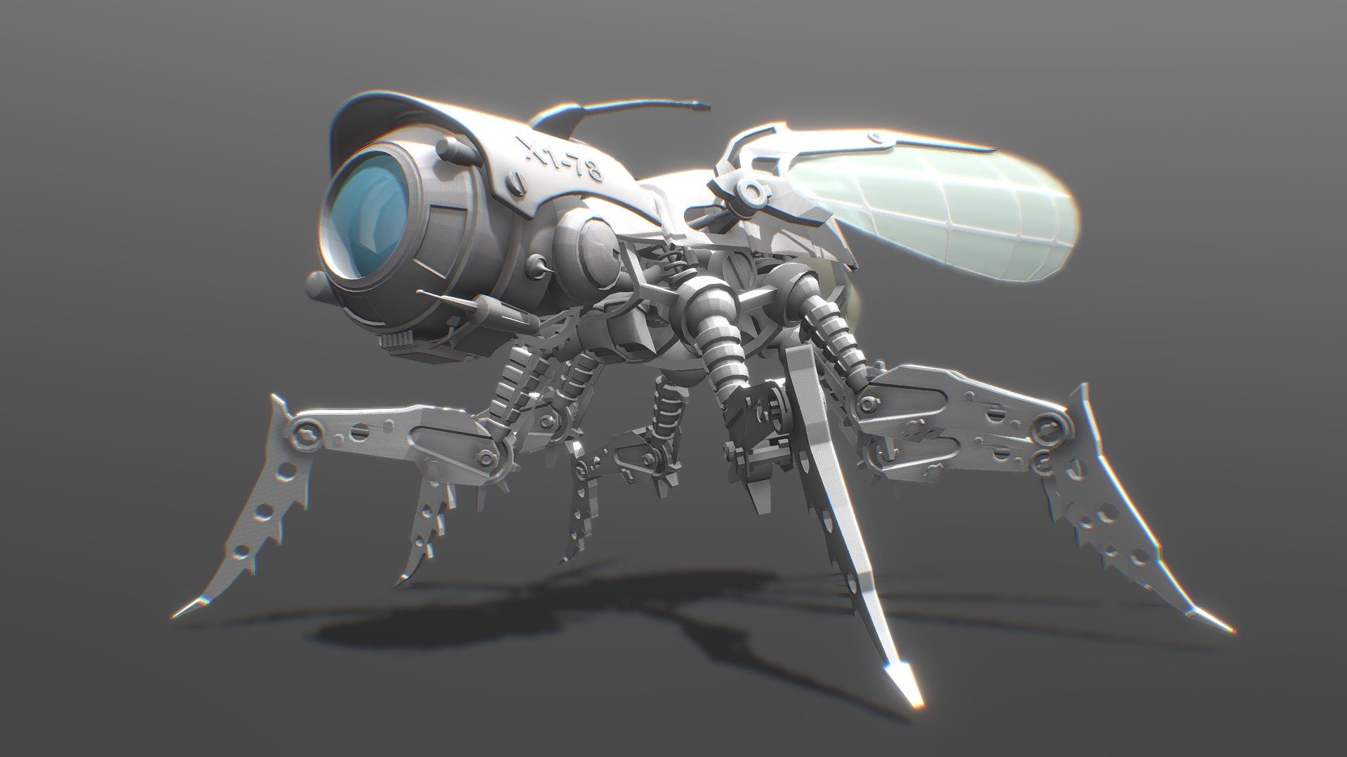 Mecha Fly 3d model