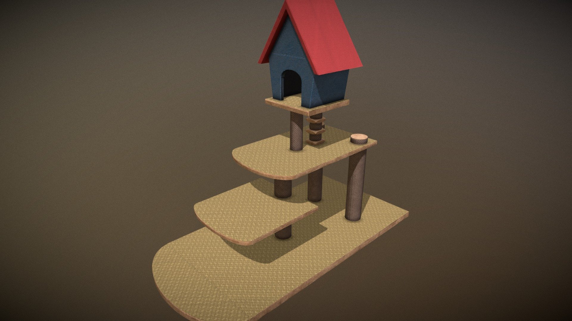 Cat House 3d model