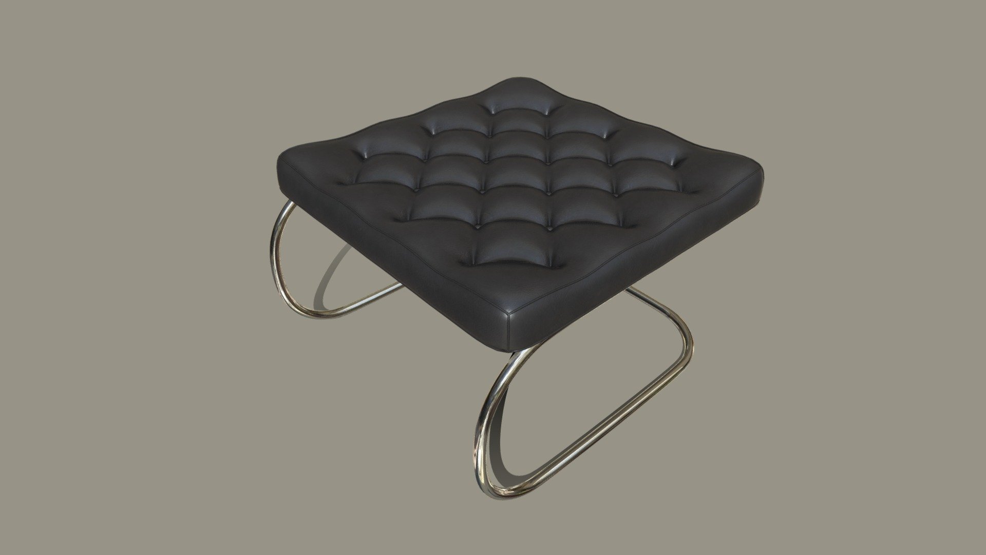 Tubular Steel Stool 3d model