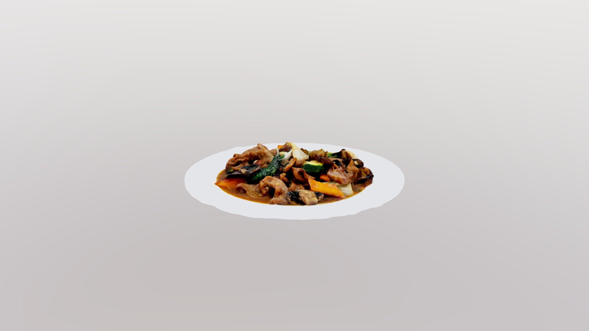 Beef W_ Trio Mushrooms 3d model