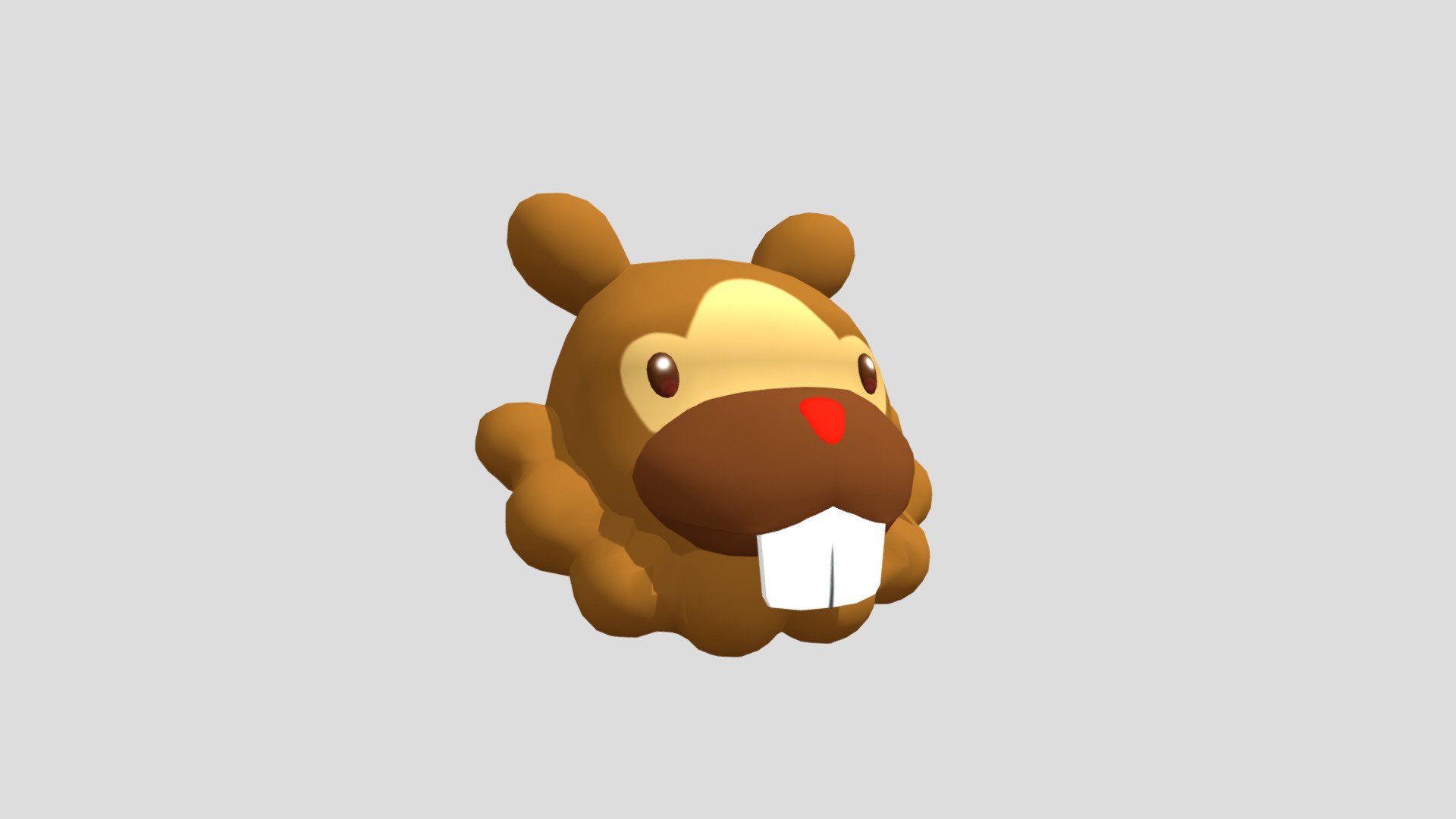 Bidoof head 3d model