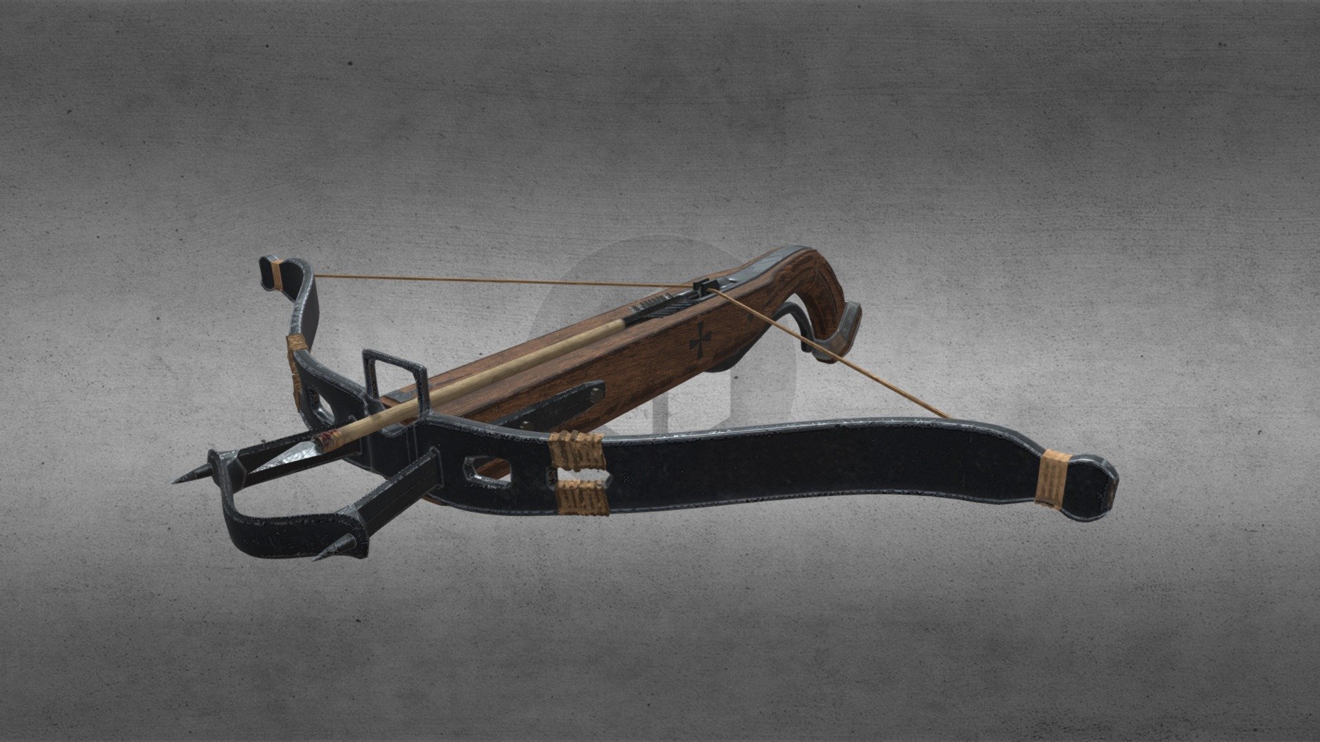 Medieval Crossbow 3d model