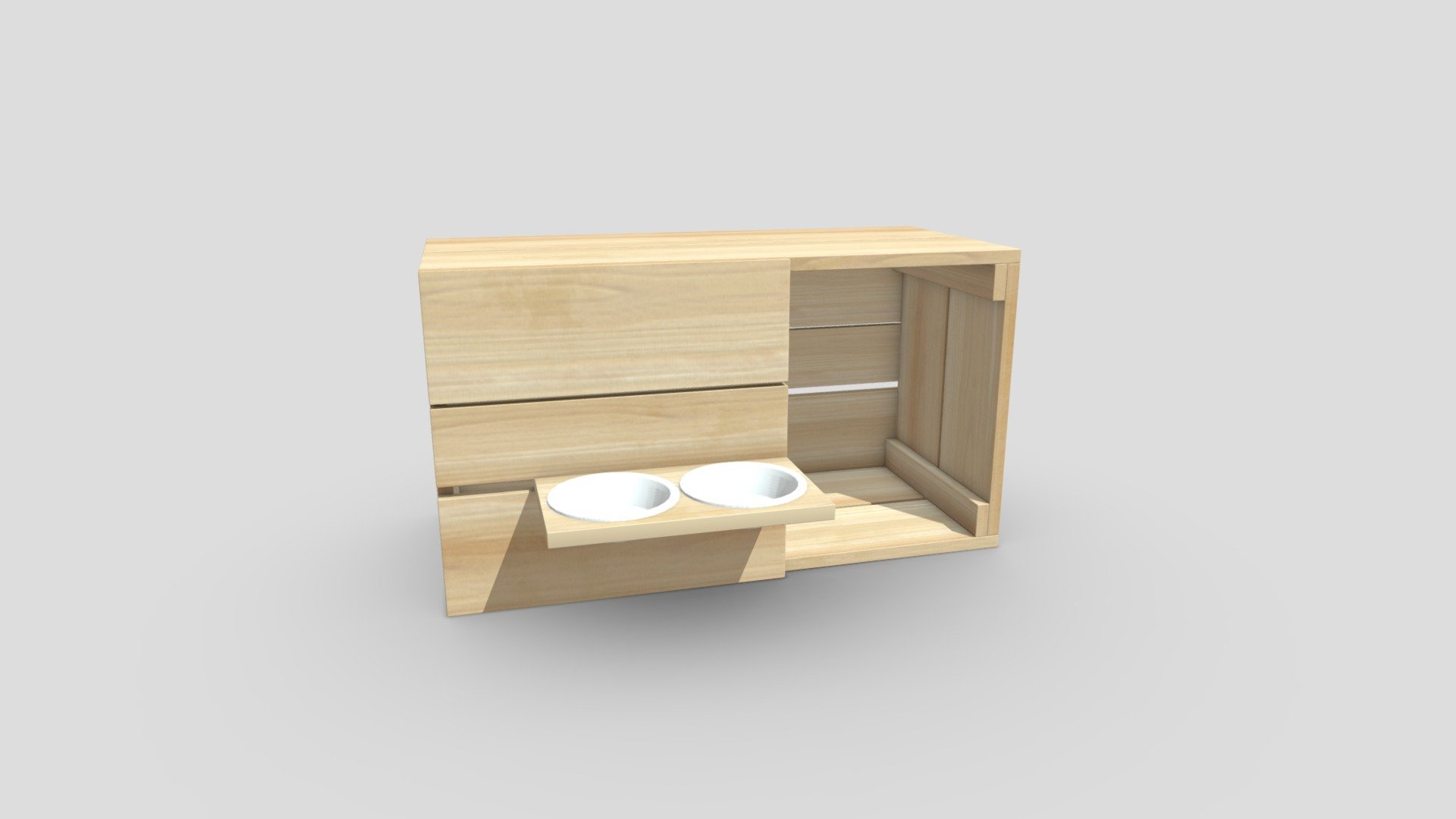 Wood Pet House Pet 3d model