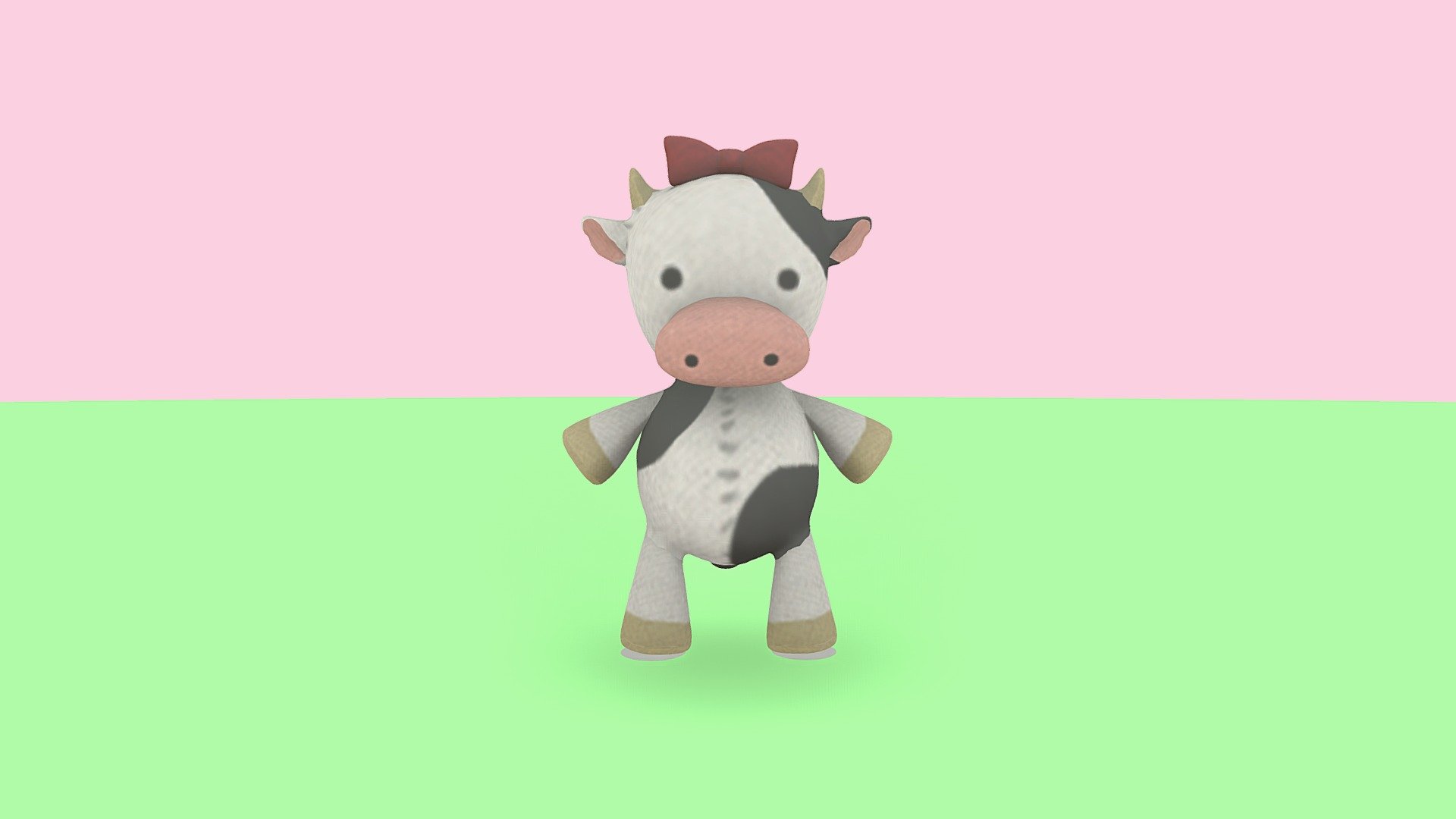 The pet cow of Honoka 3d model