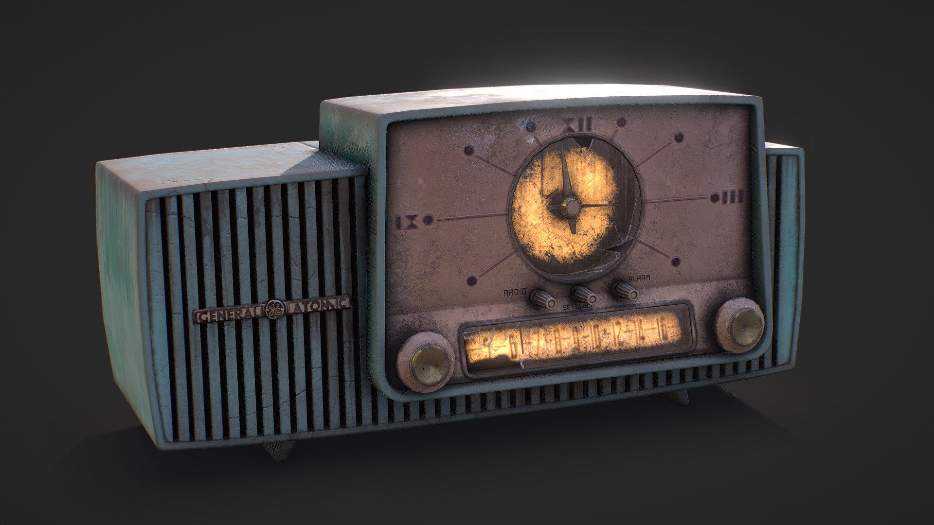 Post Apocalyptic Fallout Radio 3d model