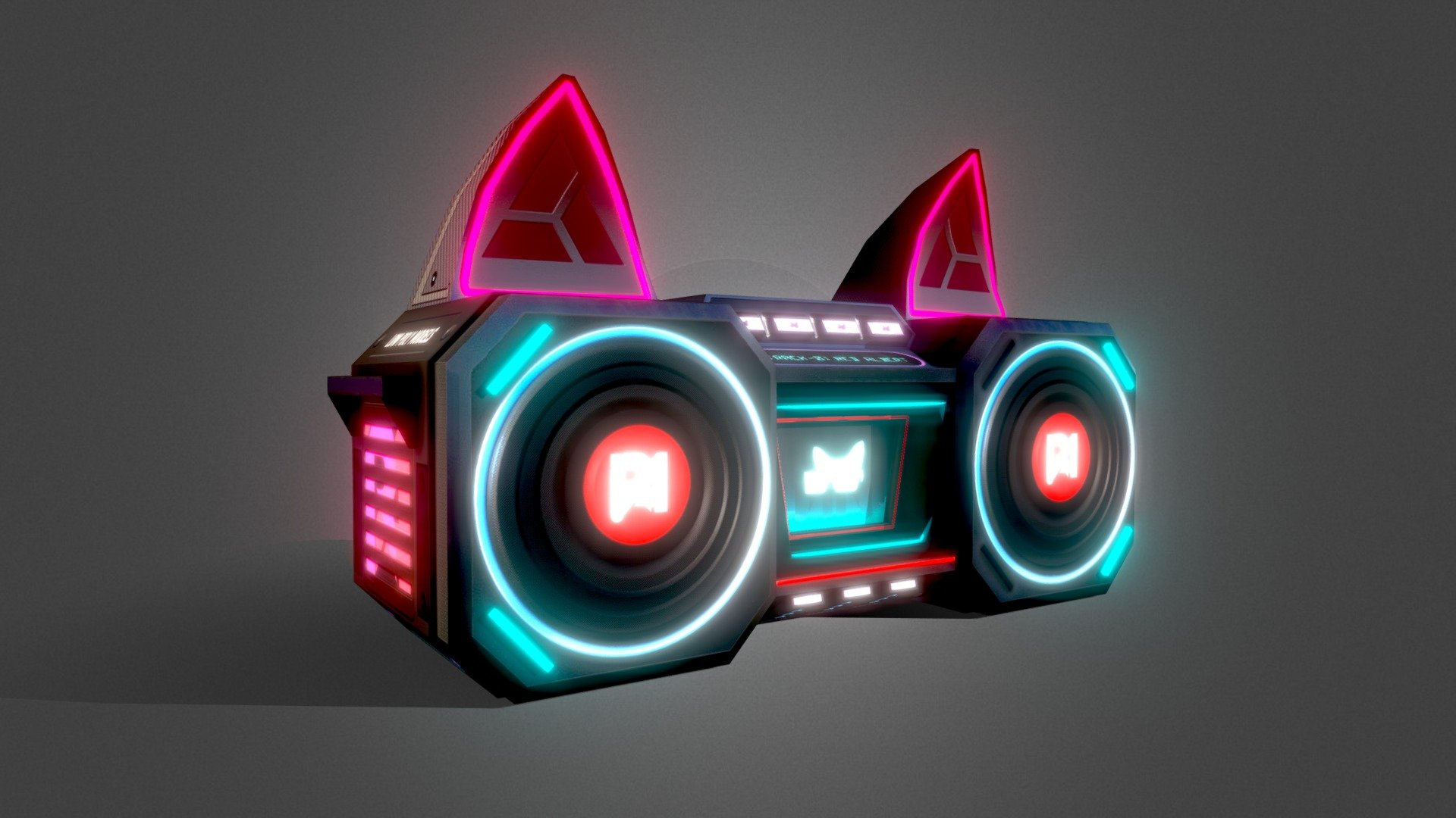 Red Albert Radio | Smart Wearable 3d model