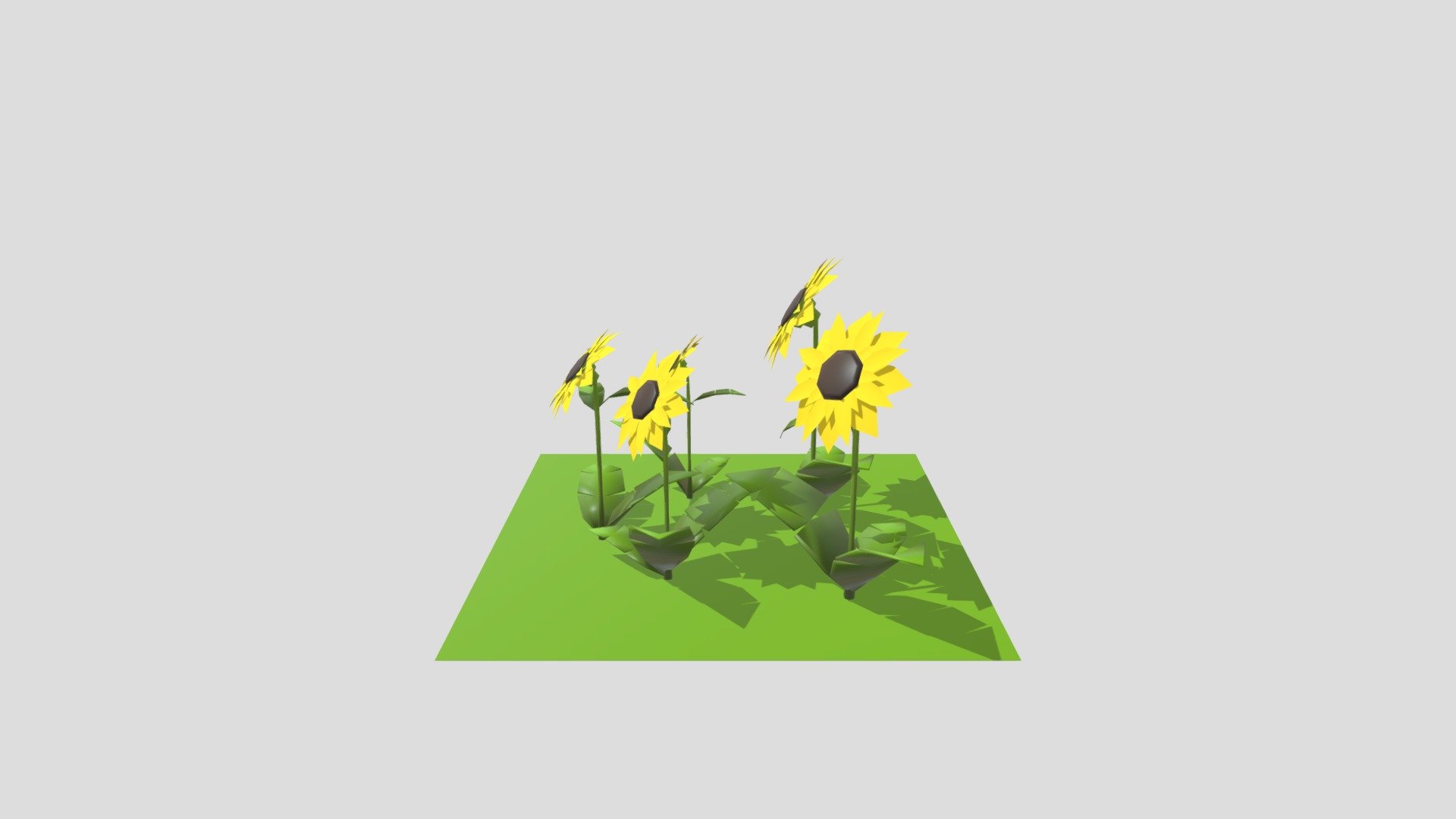 Low-poly plant assets (flower) 3d model