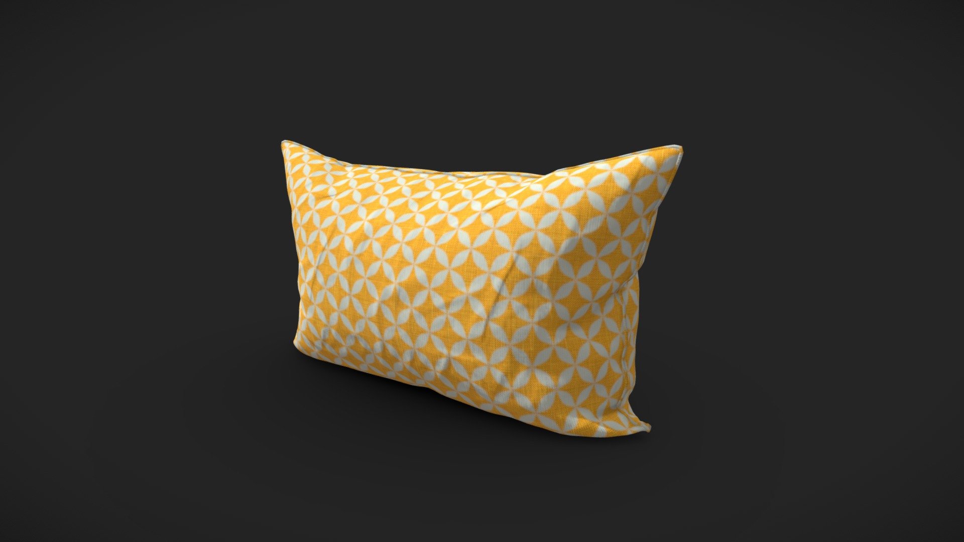 Yellow Pillow 3d model