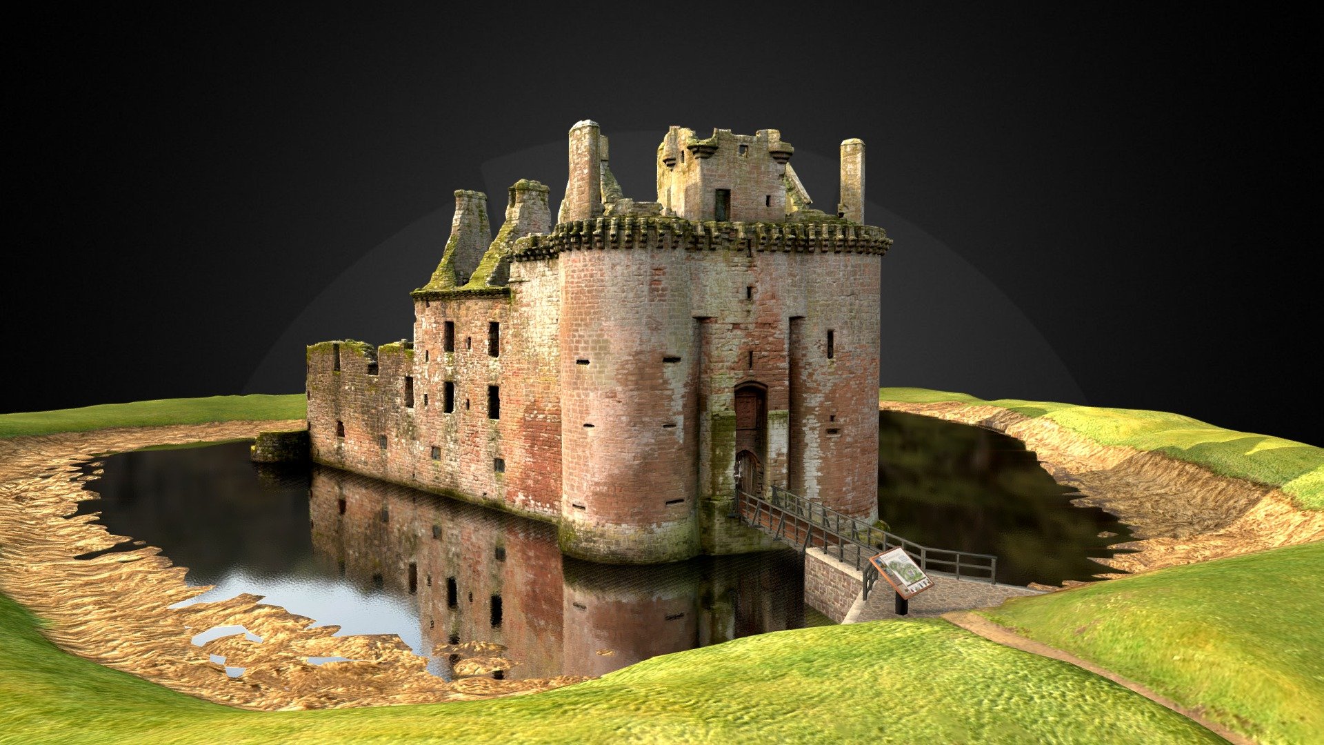 Caerlaverock Castle 3d model