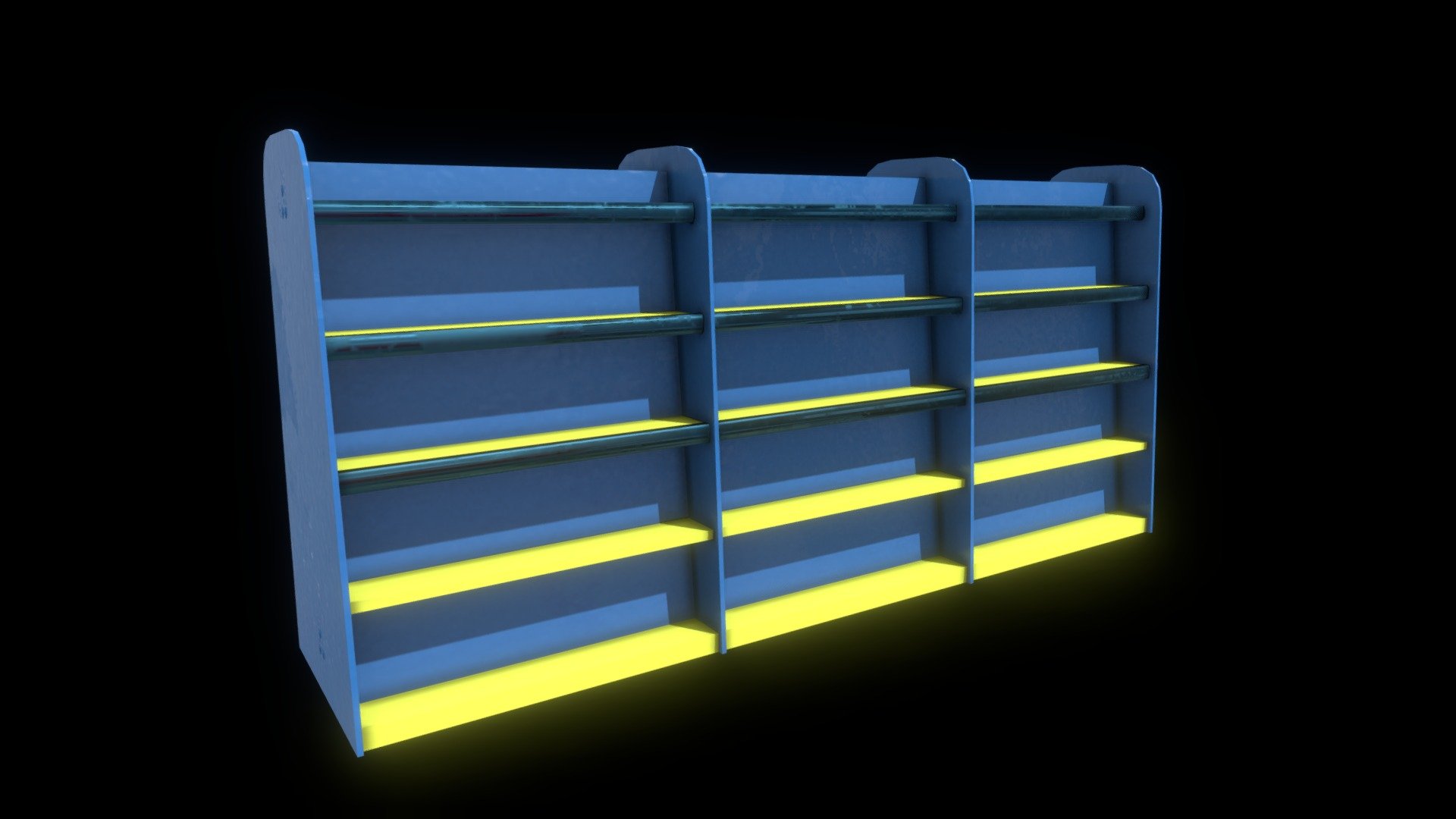 VHS shelf 3d model