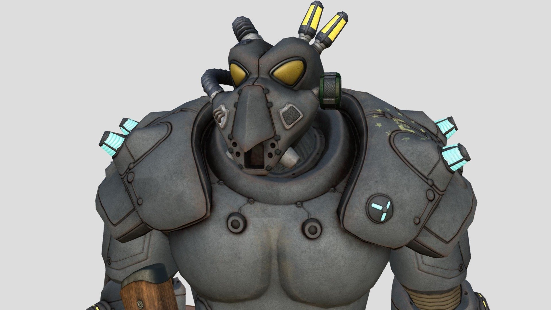 Tesla Titan Power Armor Fallout 2 3d model