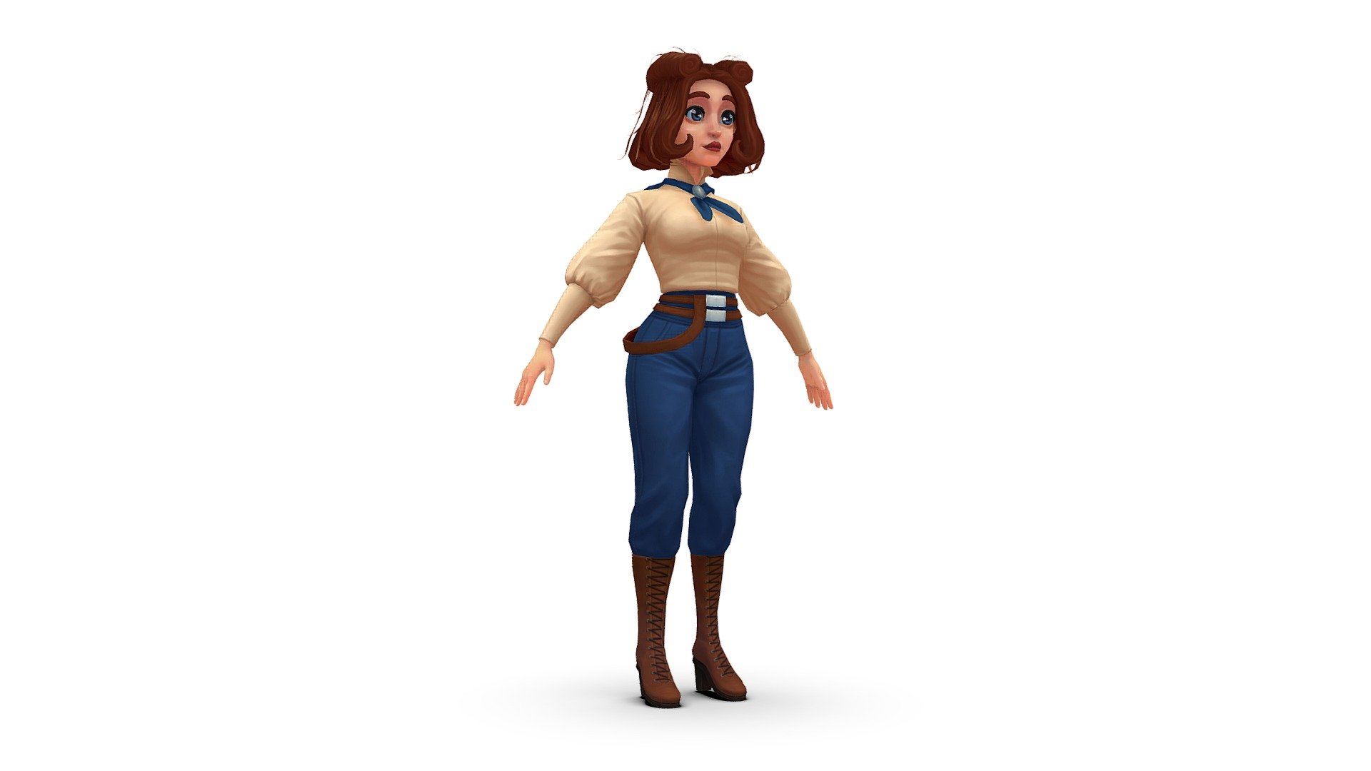 Girl 3d model