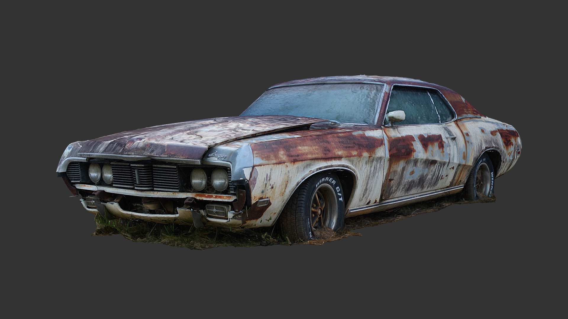 Misfortunate Muscle Car (Raw Scan) 3d model