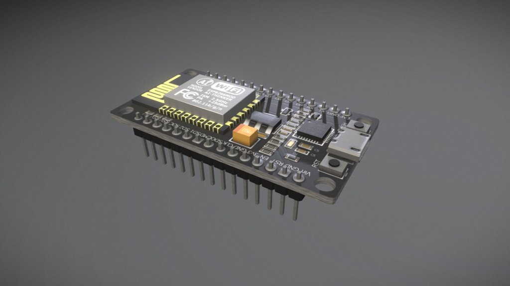 NodeMCU v3 3d model