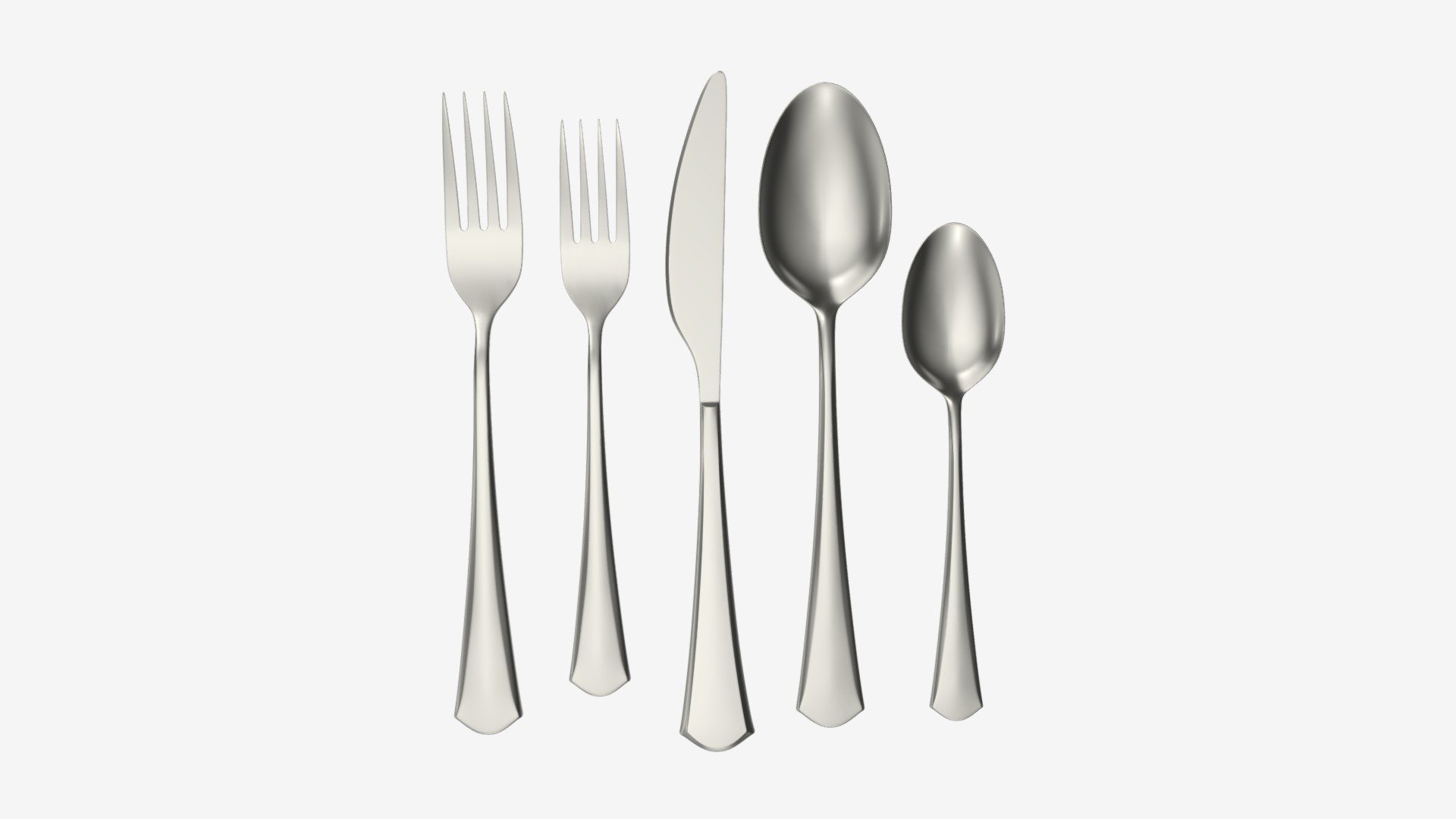 Flatware set 05 3d model