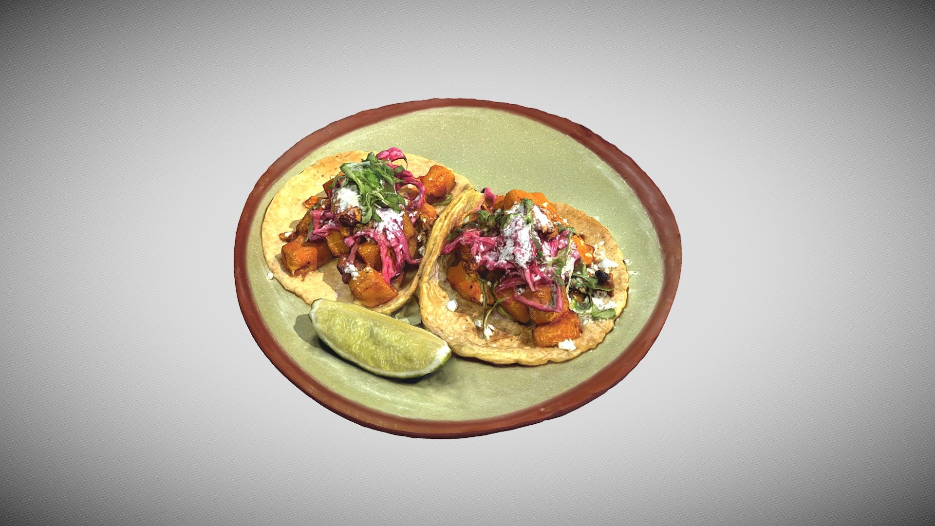 Vegeterian Tacos 3d model