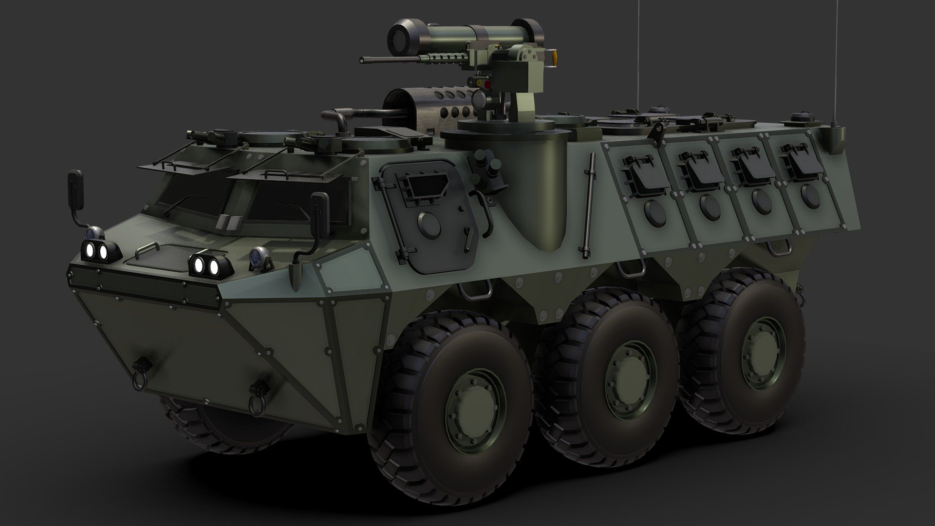 Panser Anoa 6×6 3d model