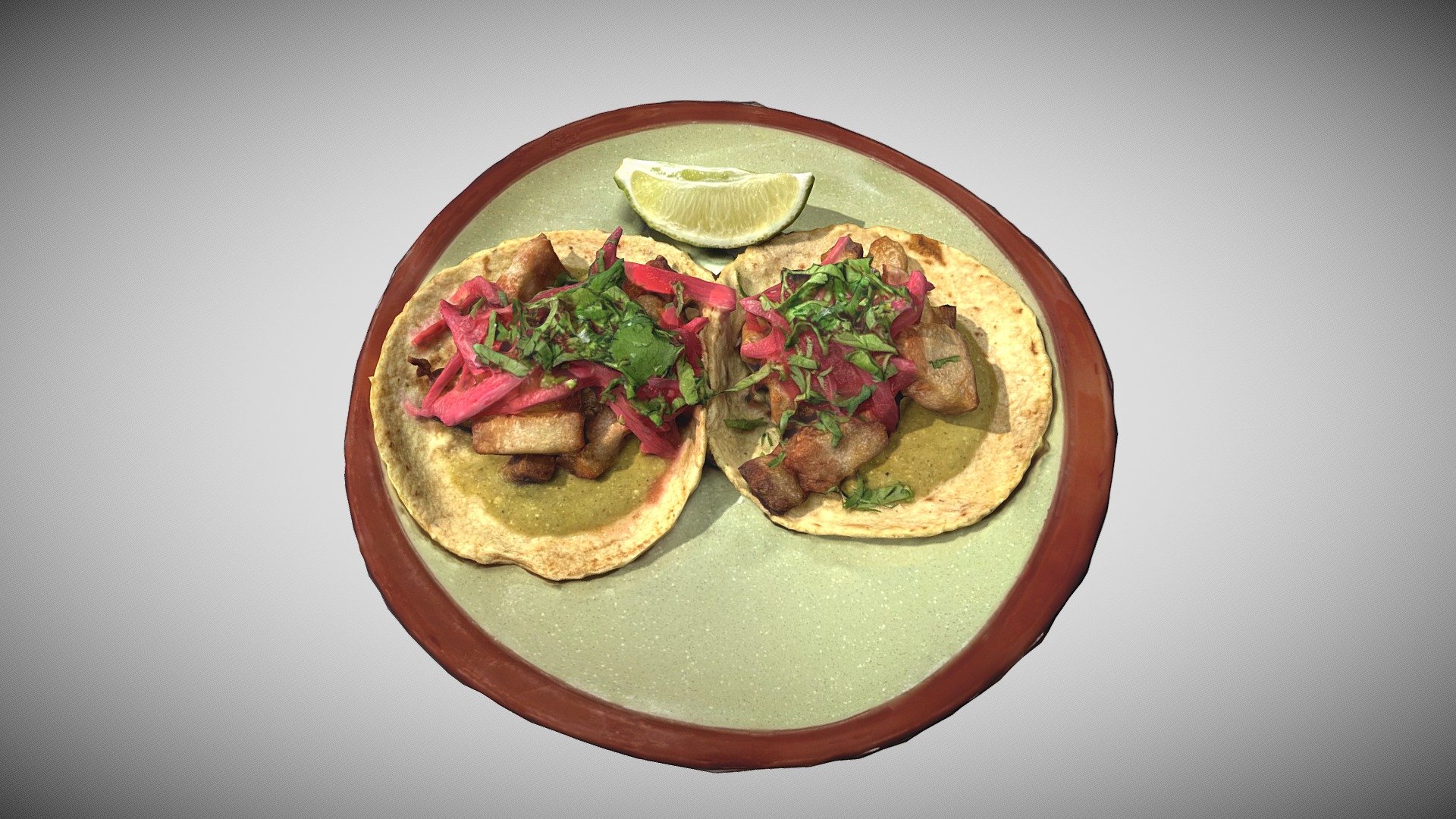 Copita Pork Belly Tacos 3d model