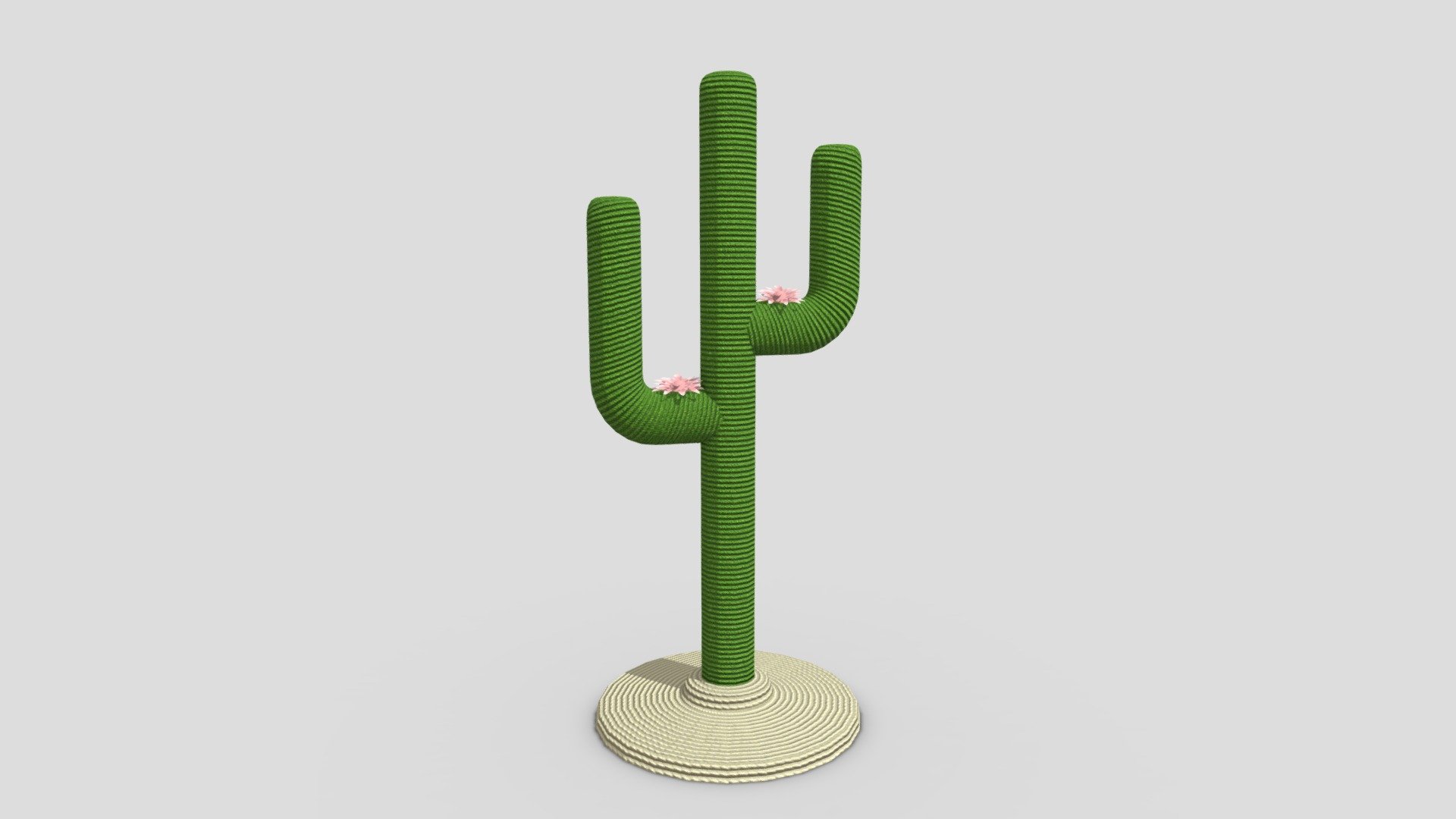 pet cat stand cactus scratcher 3d model