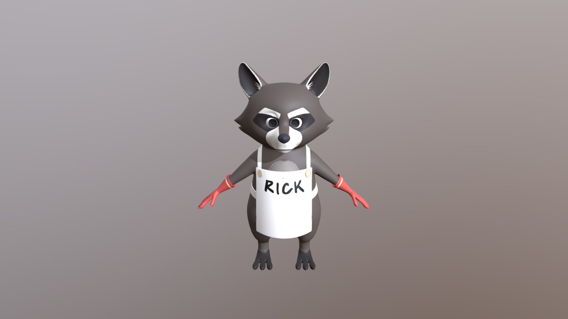 RacoonRick 3d model