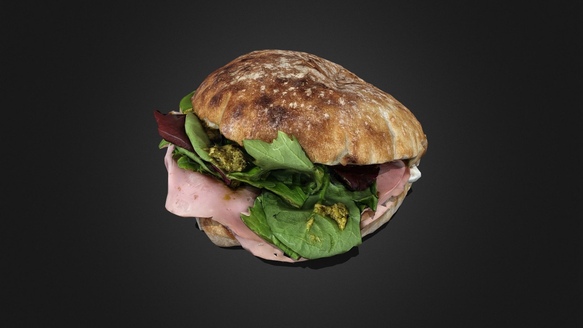 Ciabatta Sandwich 3d model