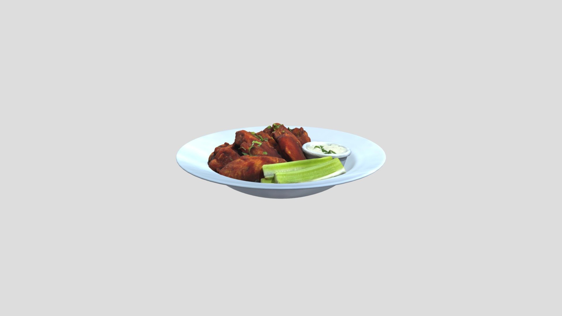 The Village Chicken Wings1 3d model