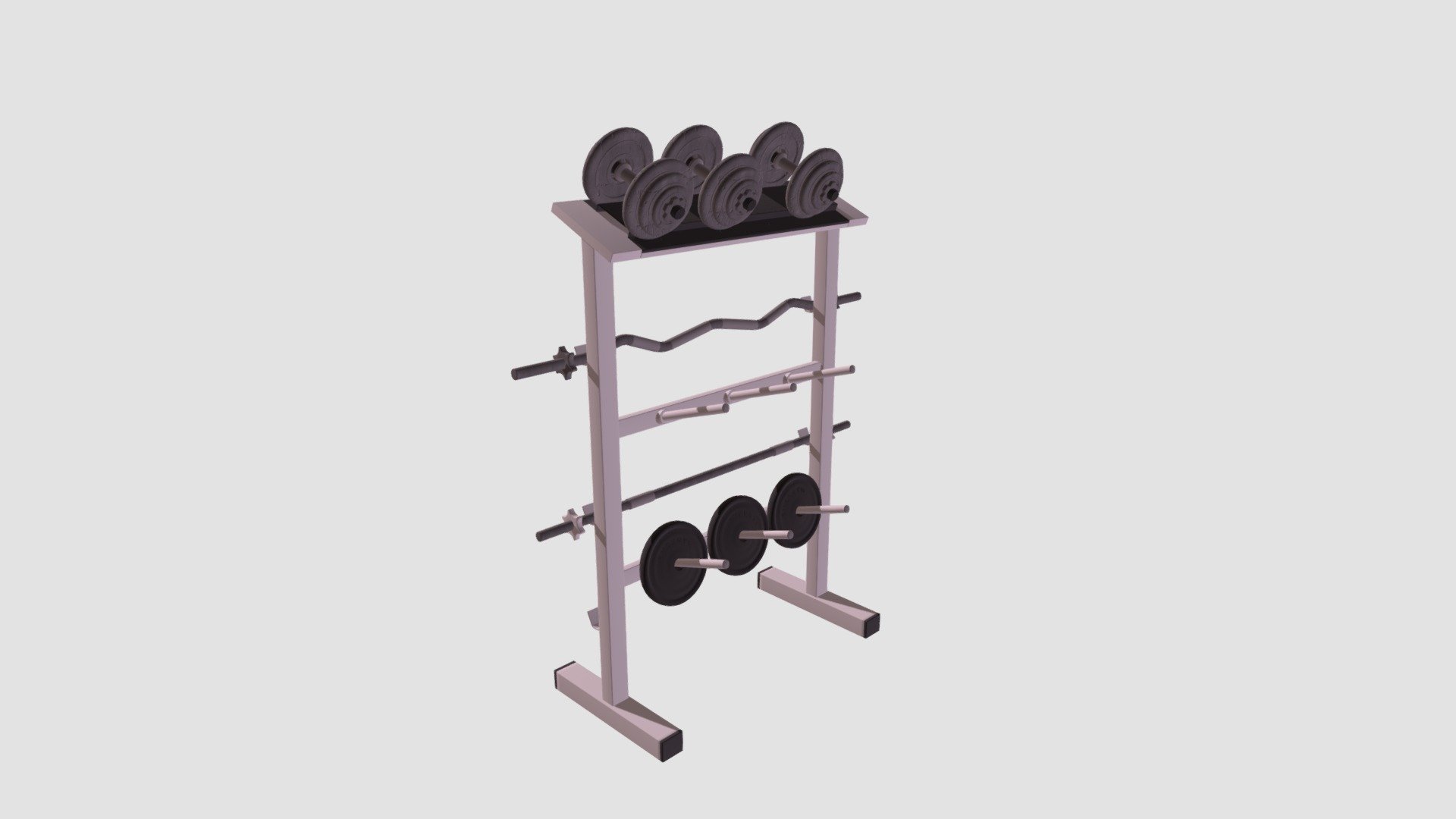 Gym equipment 3d model