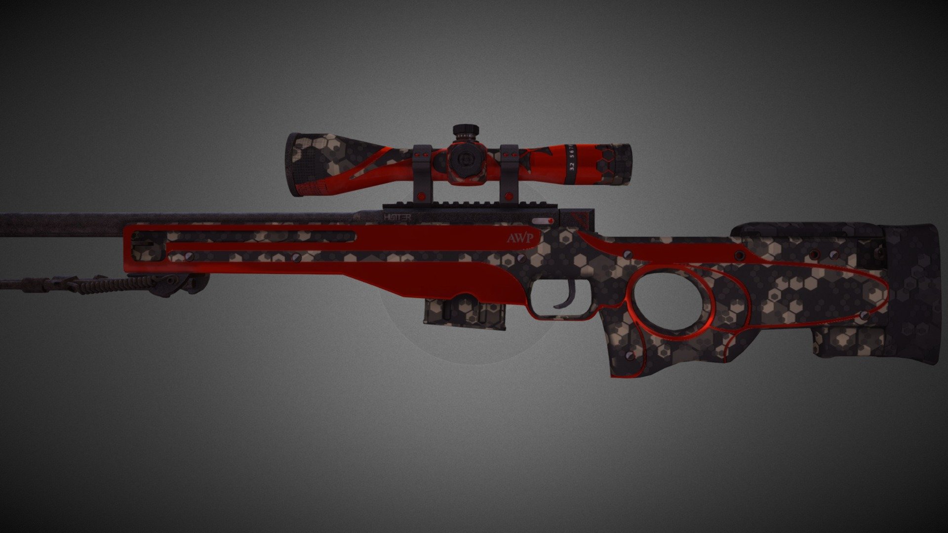 HUNTER|Awp 3d model