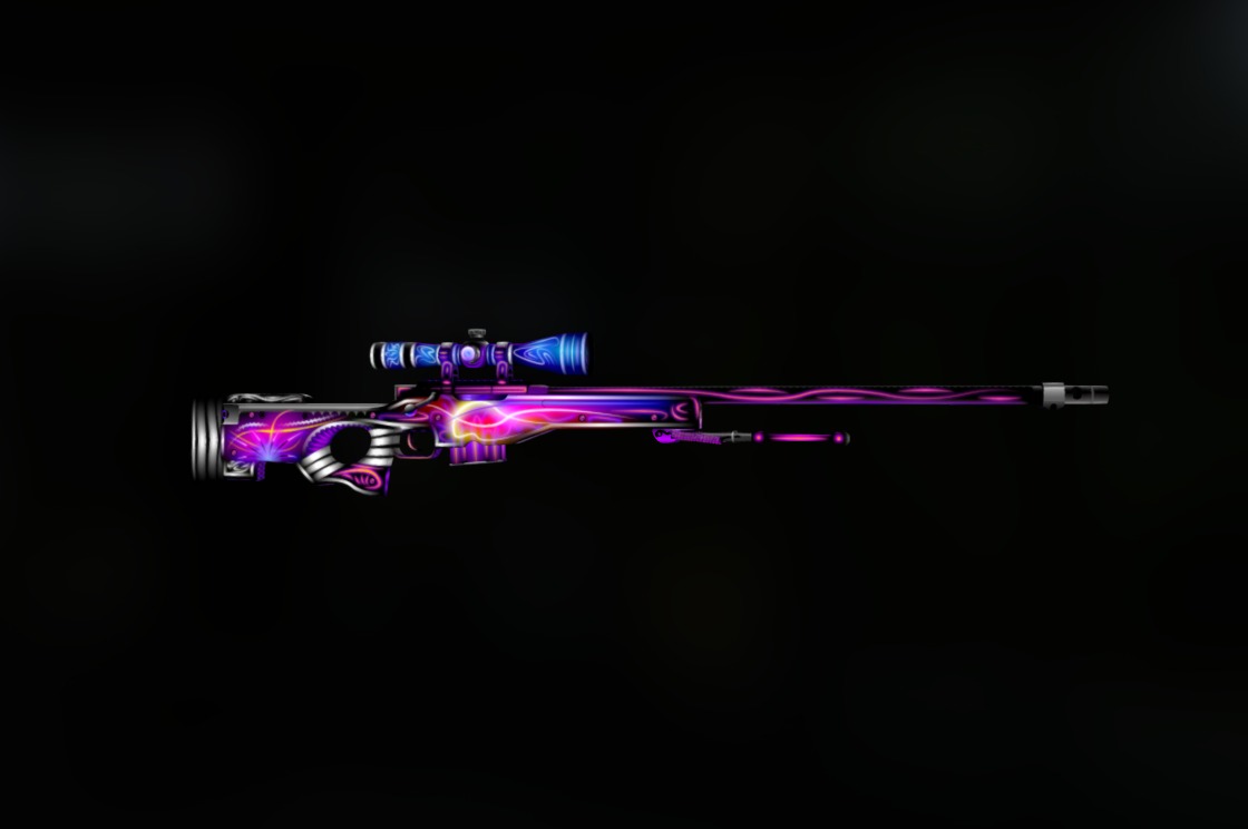 AWP | Iron Ultraviolet 3d model