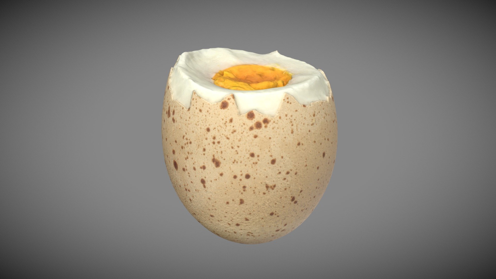 Boiled Egg 3d model