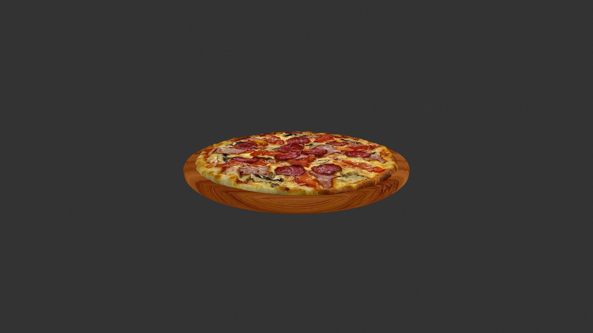 Піца Класична (Full_meat_pizza) 3d model