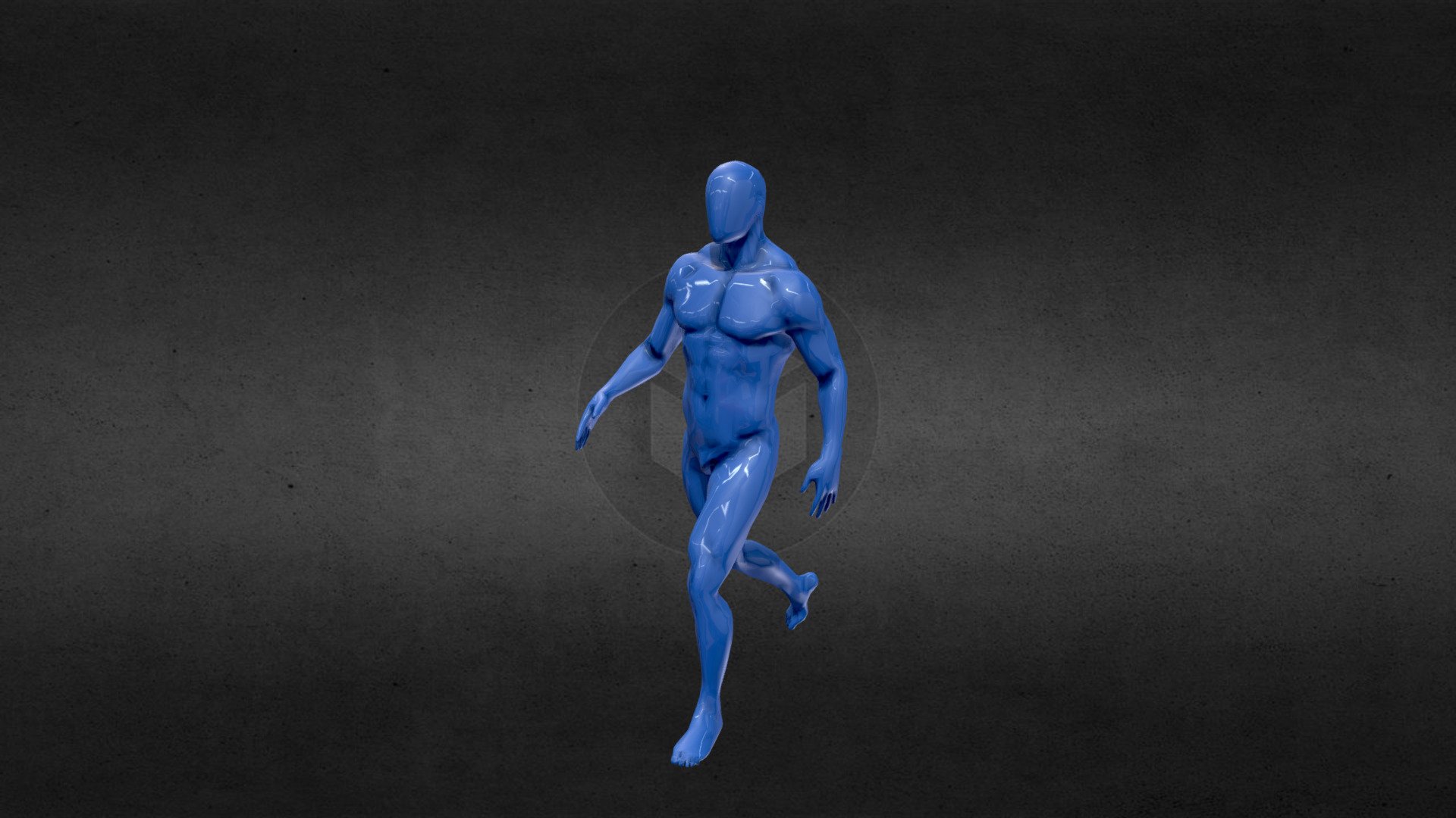 Walking Animation Universal men anatomy 3d model