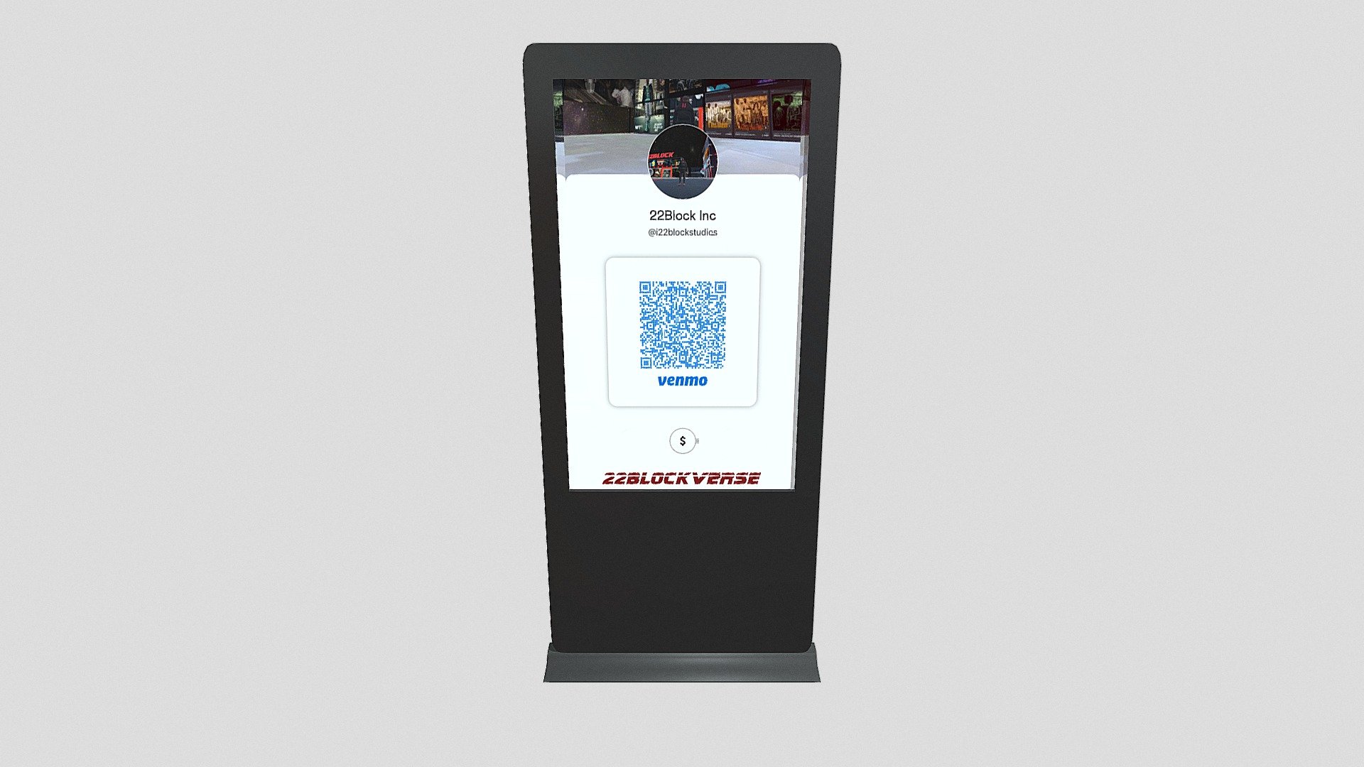 Venmo_kiosk 22block 3d model