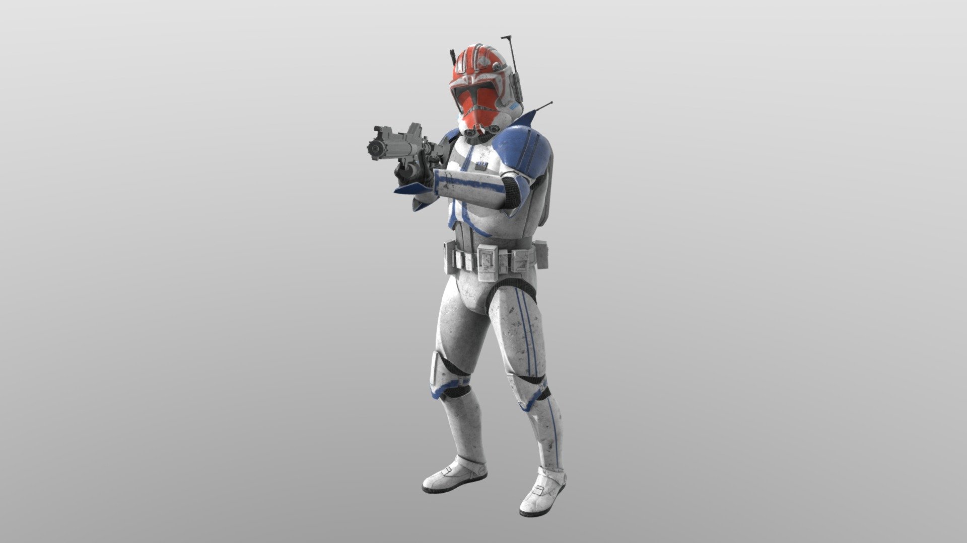 Captain Vaughn Clone Wars Season 7 3d model