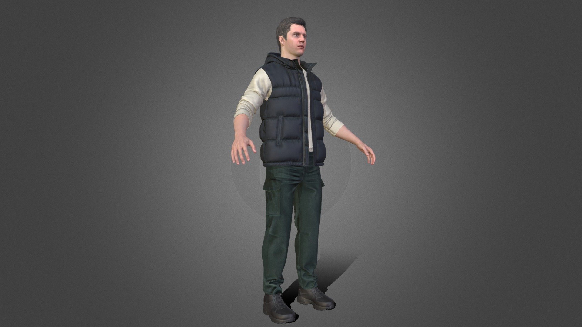 Man in Autumn Outfit 15 3d model