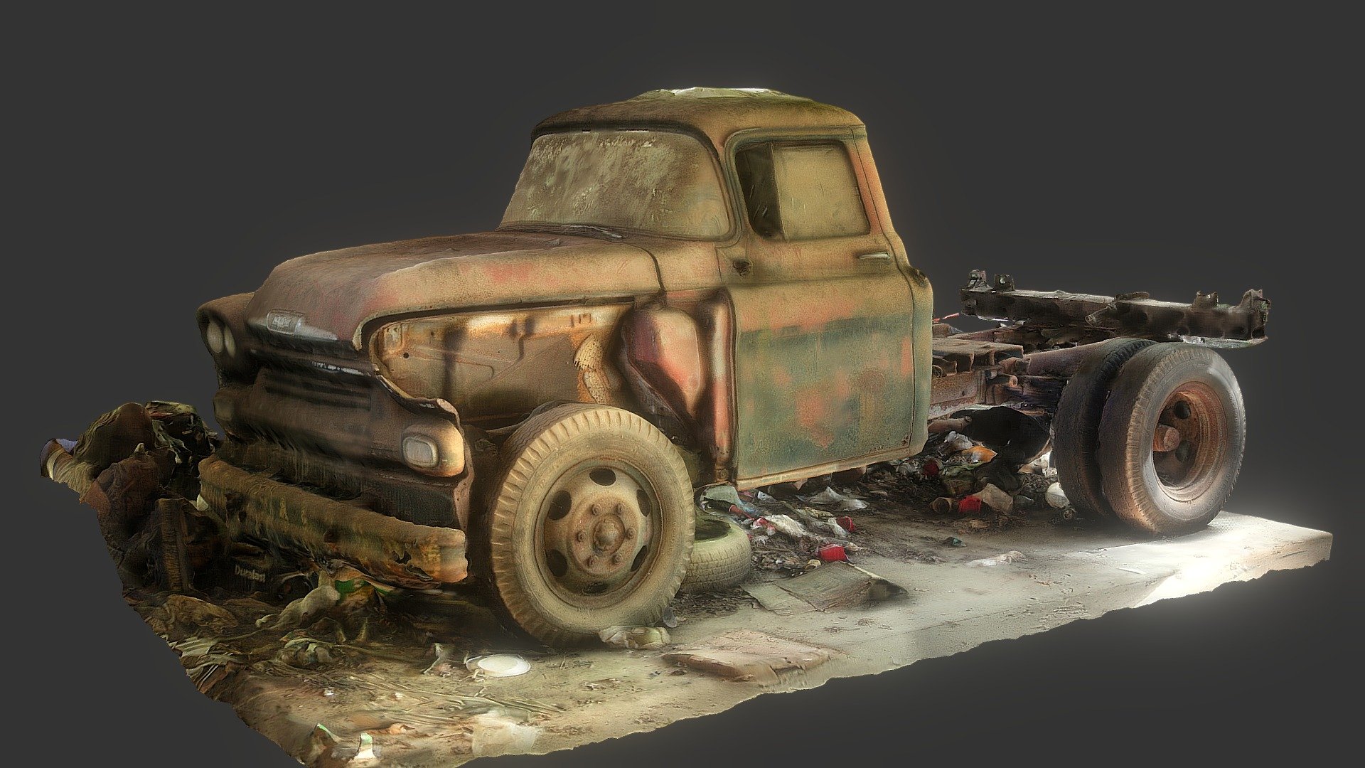 Barn Truck Re-scan 3d model