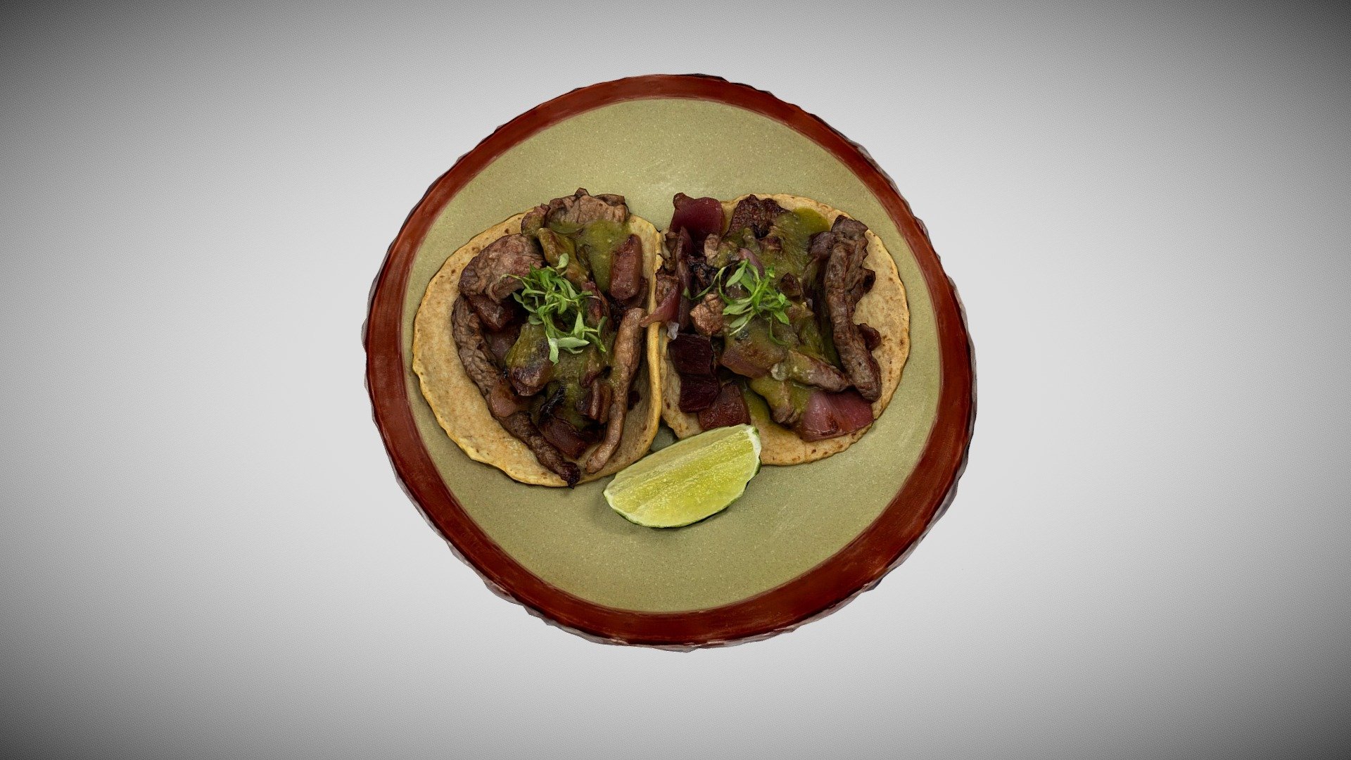 Copita Carne Asada Tacos 3d model