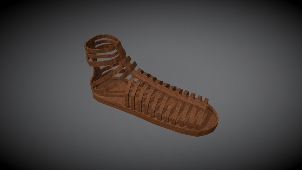 Ancient Roman Sandal (Sandália Romana) 3d model