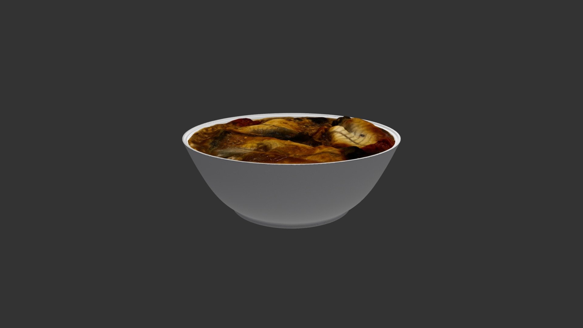 Miso Soup With Acorn 3d model